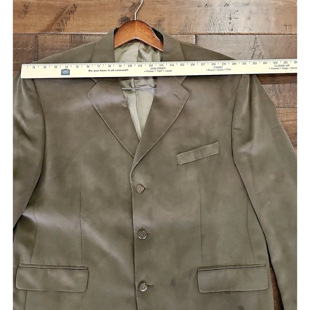 VINTAGE CHAPS Ralph Lauren Men's Blazer Jacket 46R Microfiber Suede - Picture 5 of 14